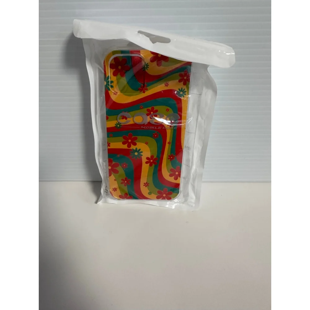 CASE Multi-color Retro Floral iPhone 12/12 Pro Phone Case One Size 70s Groovy